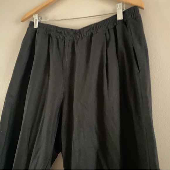 NWT The Celect Los Angeles Black Linen Pull-On Balloon Pants Streetwear Size XL - Picture 5 of 16